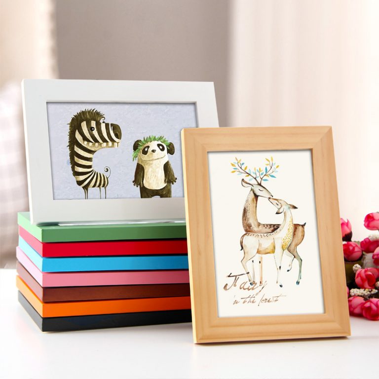 Children's A4 solid wood wooden crafts photo frame Photo Frame