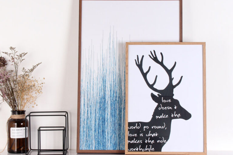 Aluminum alloy wood grain poster frame (1)