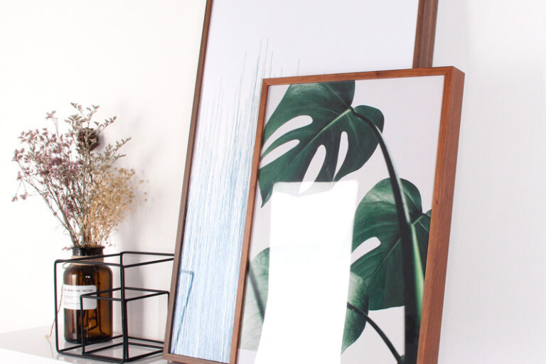 Aluminum alloy wood grain poster frame (3)