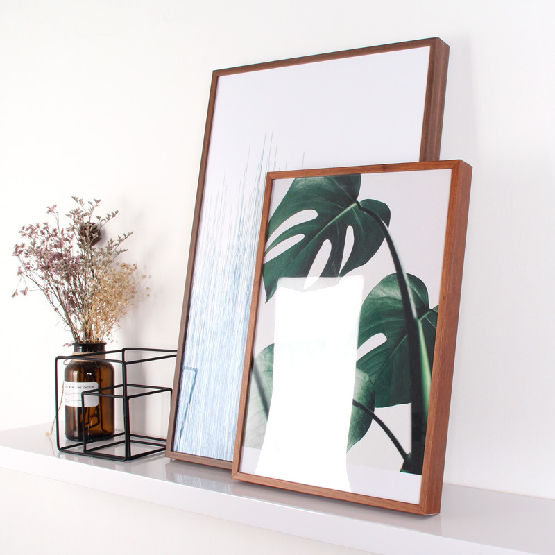 Aluminum alloy wood grain poster frame (3)