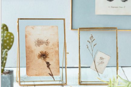 Metal glass photo frame (1)