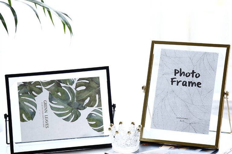 Nordic ins geometric metal stereo photo frame (3)