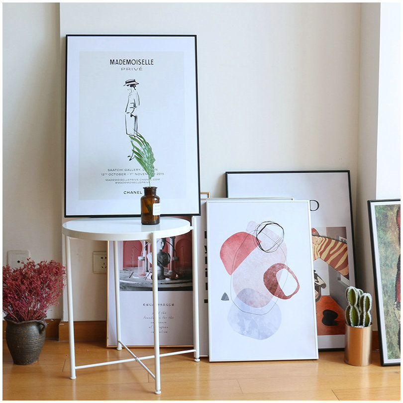 Simple aluminum wall hanging poster photo frame (5)