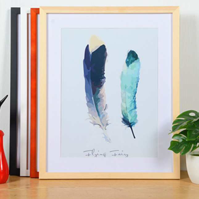 Wholesale wooden white poster advertising frame (1)