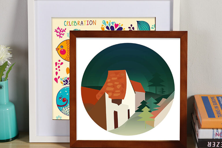 Pure solid wood square picture frame (4)