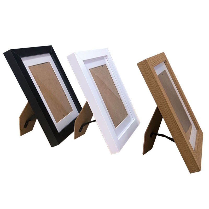 2024 DIY MDF Wooden Photo Frame with Metal Elements for Craft Display