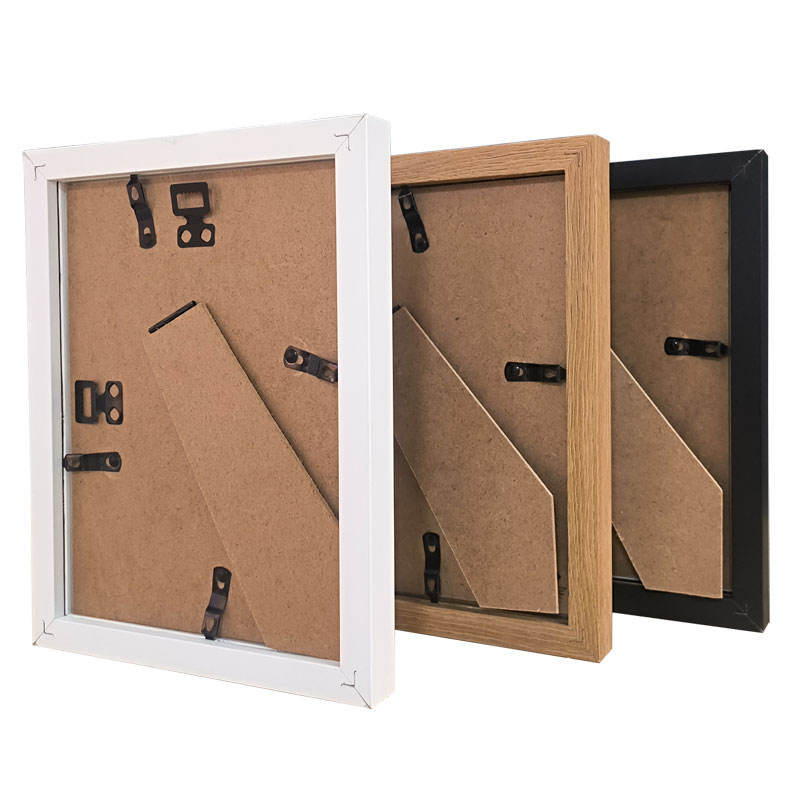 2024 DIY MDF Wooden Photo Frame with Metal Elements for Craft Display