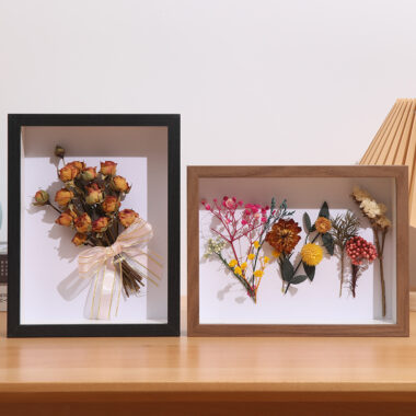 DIY 3D Hollow Wood Frame for Dried Flowers