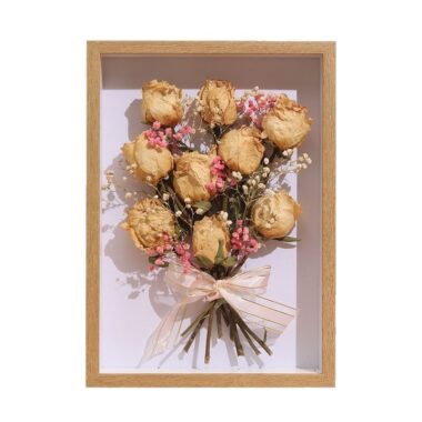DIY 3D Hollow Wood Frame for Dried Flowers
