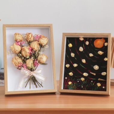 DIY 3D Hollow Wood Frame for Dried Flowers