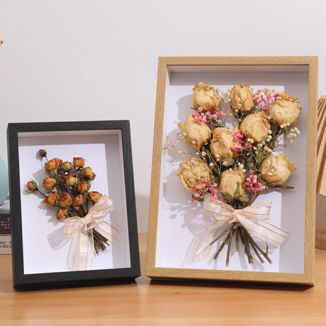 DIY 3D Hollow Wood Frame for Dried Flowers