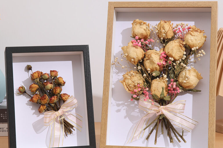DIY 3D Hollow Wood Frame for Dried Flowers
