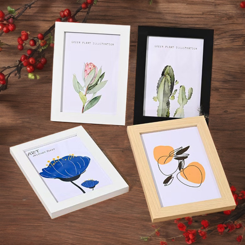 Wooden Photo Frame Display – Wall & Tabletop Styles