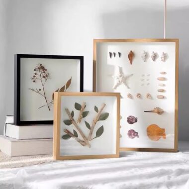Handmade Solid Wood Shadow Box Frame for DIY Crafts