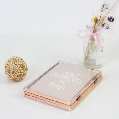 Fashion metal desk photo frame in gold, silver, and rose gold