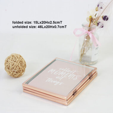Fashion metal desk photo frame in gold, silver, and rose gold