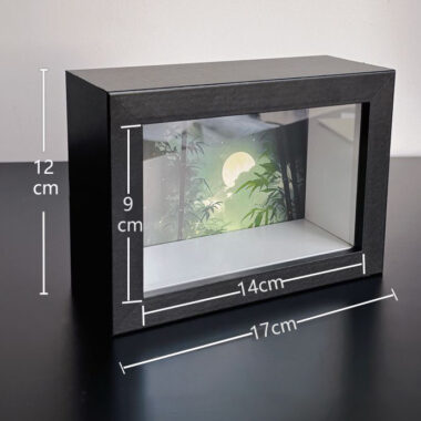 DIY 3D Wood Frame with Dried Flower and Shell Specimen