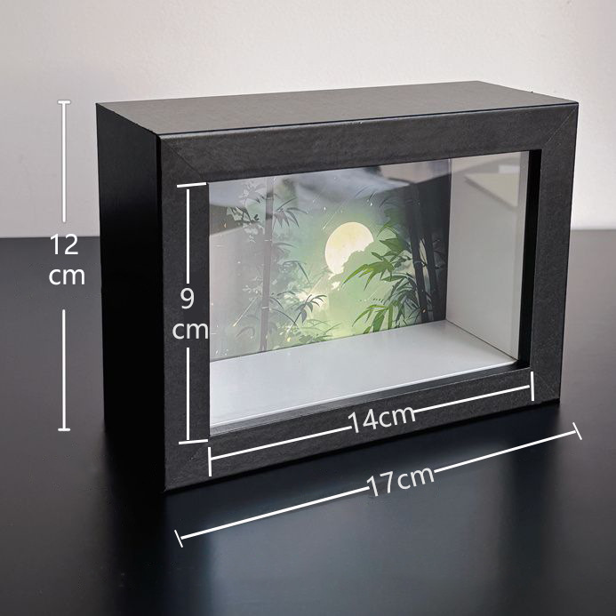 DIY 3D Wood Frame with Dried Flower and Shell Specimen