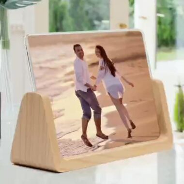 DIY 3D Wood Frame with Dried Flower and Shell Specimen

