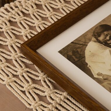 Walnut Color Wooden Frame for Wall Art and Puzzle Display