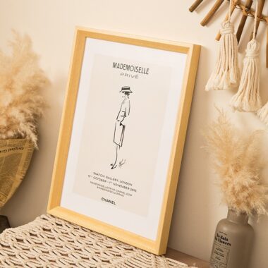 Walnut Color Wooden Frame for Wall Art and Puzzle Display