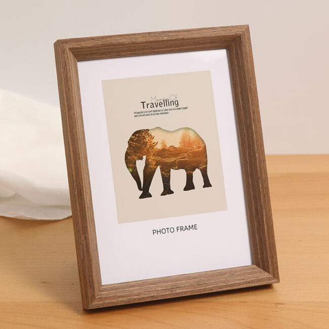 Modern Washed White Wooden Frame for Photos 4x6 5x7 8.5x11 11x14