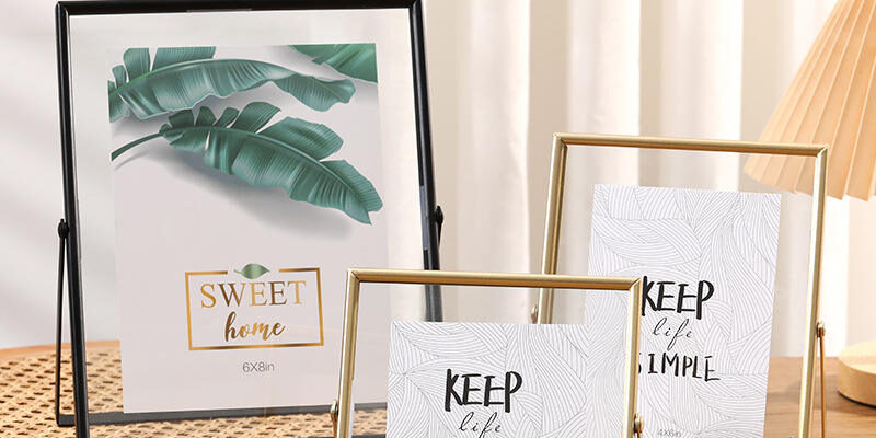 Multi-purpose metal photo frame for wedding, home, and pressed flower decor