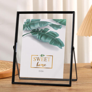 Multi-purpose metal photo frame for wedding, home, and pressed flower decor