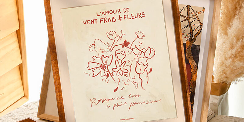 Rotatable Wooden Photo Frame for Postcards, Pet Memorials, Desktop Display