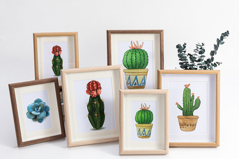 Solid Walnut Wood Mortise and Tenon Family Photo Frame