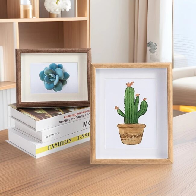 Solid Walnut Wood Mortise and Tenon Family Photo Frame