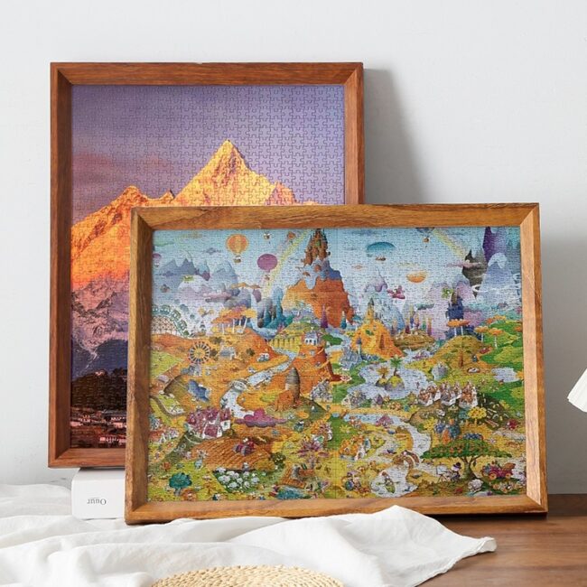 Solid Wood Puzzle Frame for 500-2000 Piece Jigsaw Puzzles