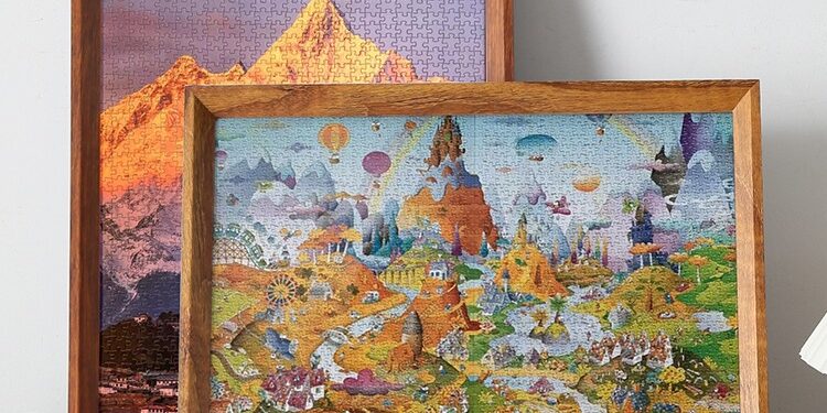 Solid Wood Puzzle Frame for 500-2000 Piece Jigsaw Puzzles