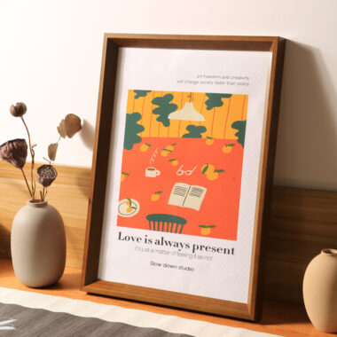 Solid Wood Display Frame for A4, 8K Posters & Art

