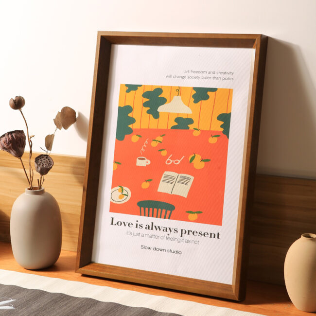 Solid Wood Display Frame for A4, 8K Posters & Art