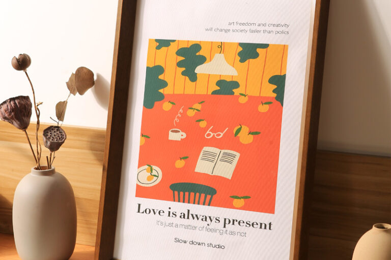 Solid Wood Display Frame for A4, 8K Posters & Art