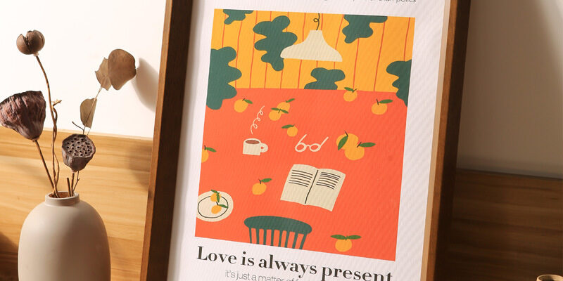 Solid Wood Display Frame for A4, 8K Posters & Art