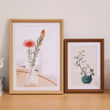 Wooden Hollow Shadow Box Frame for Calligraphy & Artwork